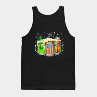 Drinking Team Funny Beer Irish Drink Lucky St Patrick's Day Tank Top